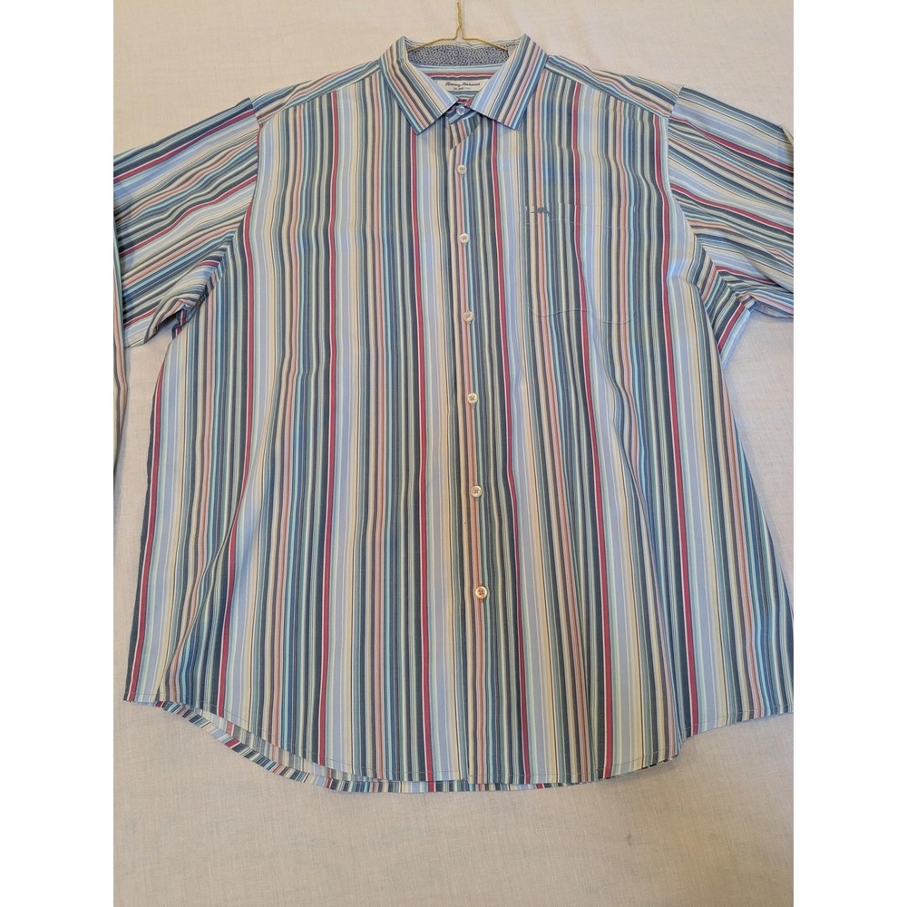 Tommy Bahama Shirt Mens 2XL Multicolor Striped IslandZone Long Sleeve Button Up‎ - Picture 12 of 16
